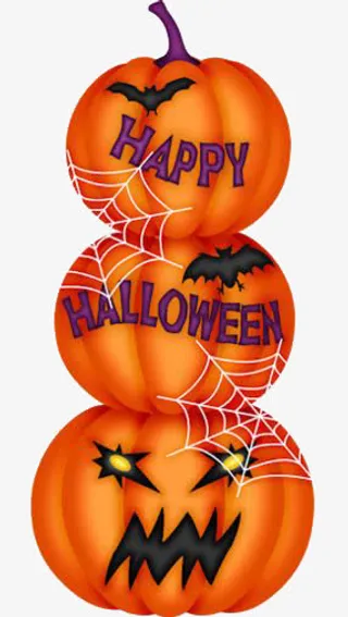 南瓜蜘蛛网免抠