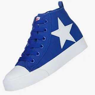 蓝色潮流时尚帆布鞋免抠