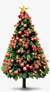 圣诞树元旦海报素材免抠
