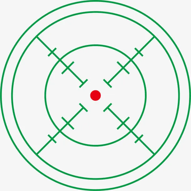 圆形交叉卡通矢量准星免抠