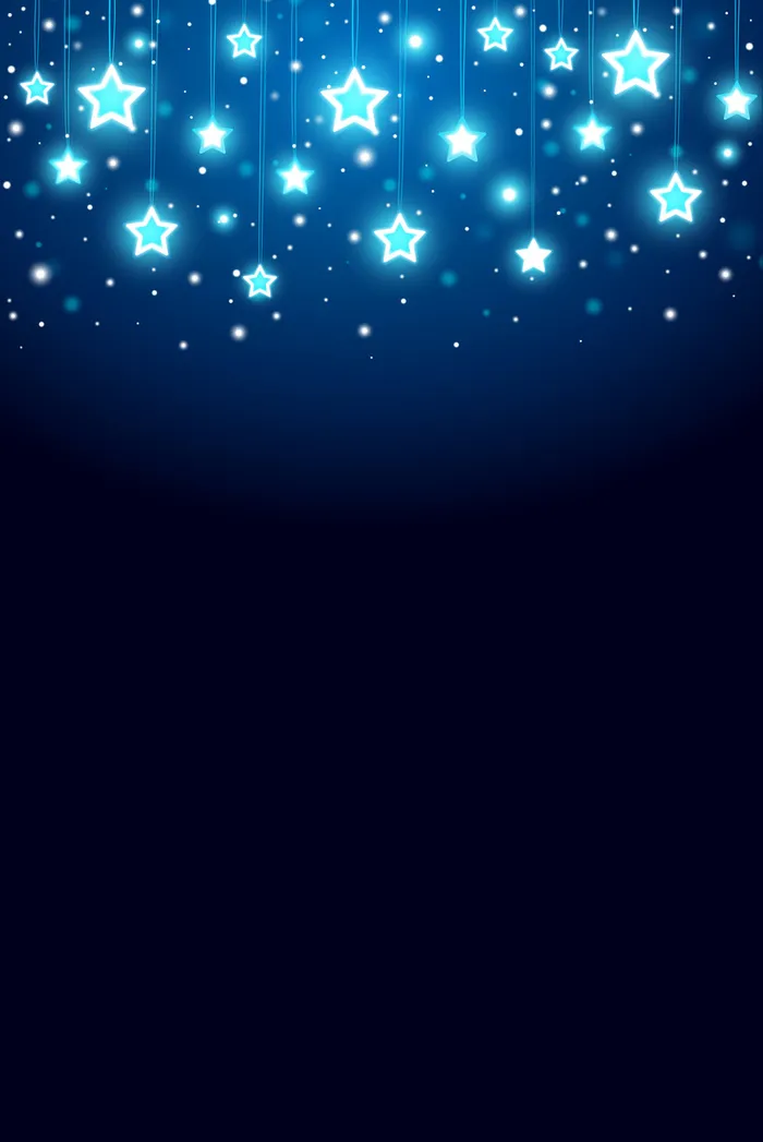 星星浪漫蓝色背景图高清