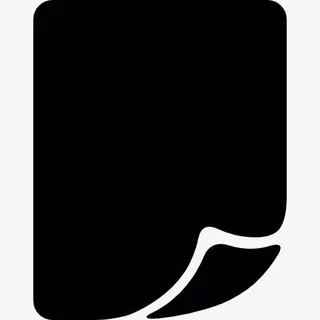 空白页折角图标免抠