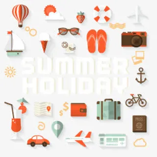 扁平旅游图案免抠