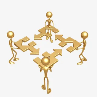 卡通商业模式效果免抠