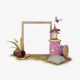 木偶人相框免抠