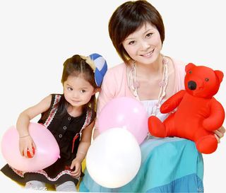 温情亲情人物母女人物亲子免抠