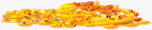 金银珠宝元旦联谊晚会海报免抠