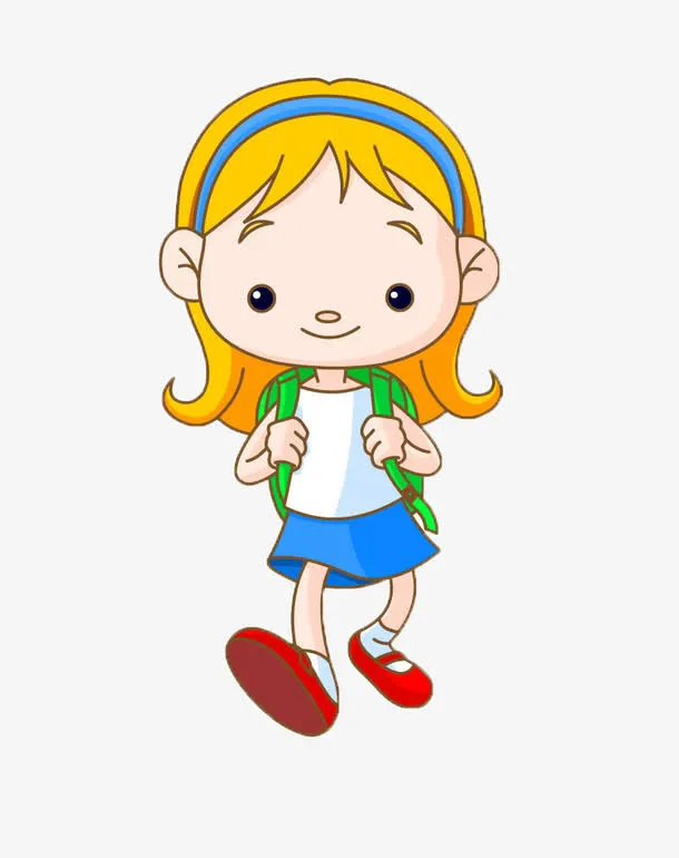 卡通女孩童装玩具免抠