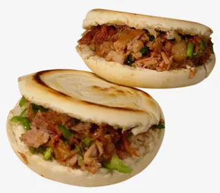 唇齿留香的白吉馍夹肉饼免抠png免抠