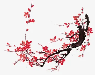 桃花生机古风免抠