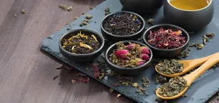 简约花茶养生美食banner高清