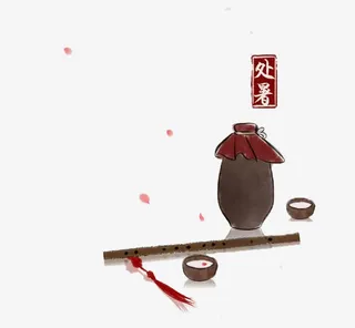 酒瓶和笛子免抠