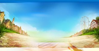 田园风淘宝扁平化背景