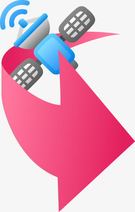 抽象wifi信号箭头图案免抠