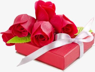 玫瑰花礼盒免抠