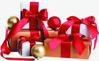 高清摄影活动圣诞节礼盒免抠