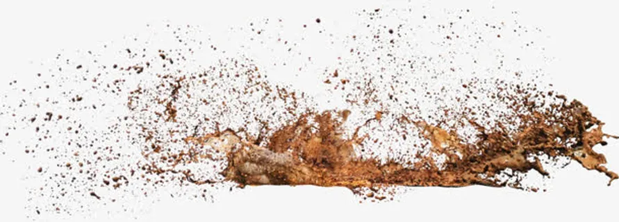 泥土飞溅喷溅装饰免抠