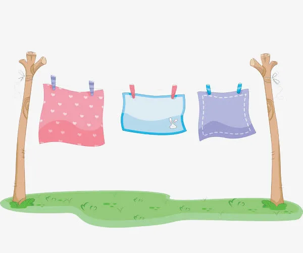 晾晒衣服免抠