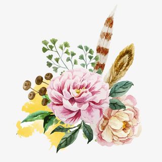 中国风小花免抠