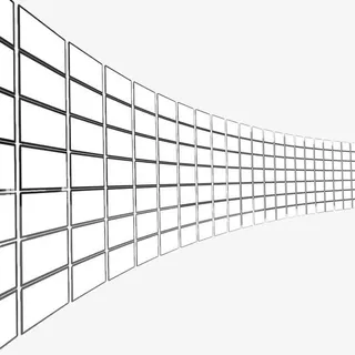 手绘几何LED屏幕墙免抠