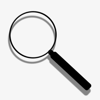 放大镜 矢量图 元素免抠漂浮几何图元素