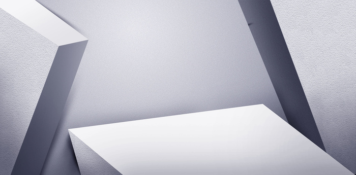 灰色简约立体几何品牌海报背景素材高清