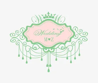 婚庆主题矢量logo免抠