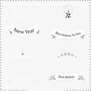 矢量2017新年图标免抠