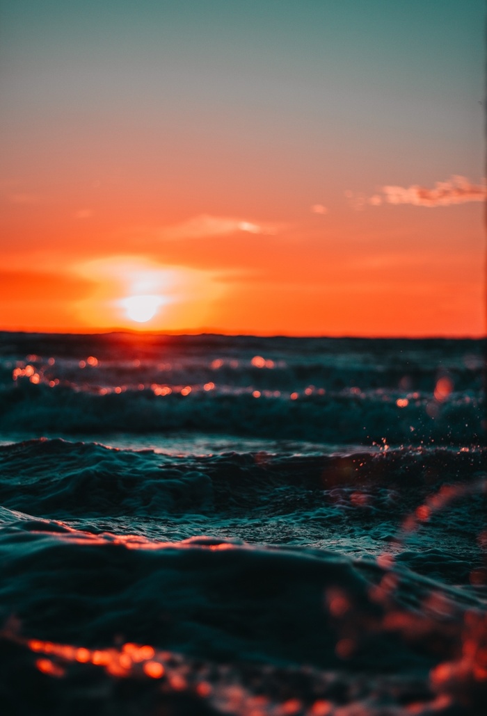 日落海洋素材图高清