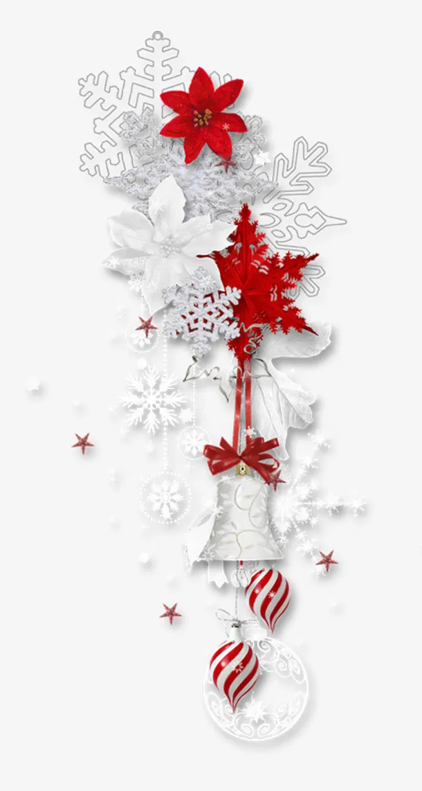 圣诞节雪花免抠