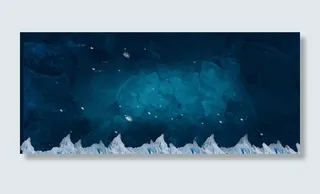 蓝色冰凌深色背景板可添加图片高清