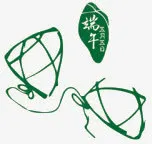 绿色手绘可爱线条粽子端午免抠