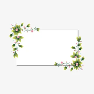 藤蔓装饰边框免抠