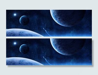 美妙太空星空背景高清