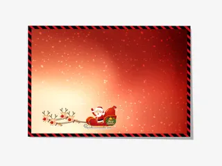 圣诞节明信片免抠