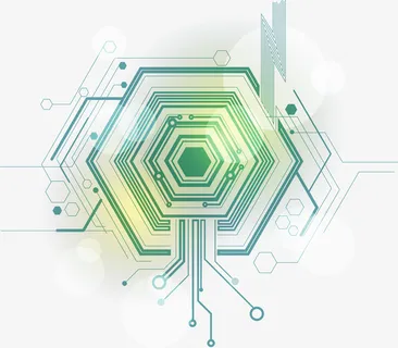 电子科技芯片电路矢量素材免抠