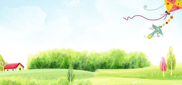 春天绿色春暖花开背景设计图高清