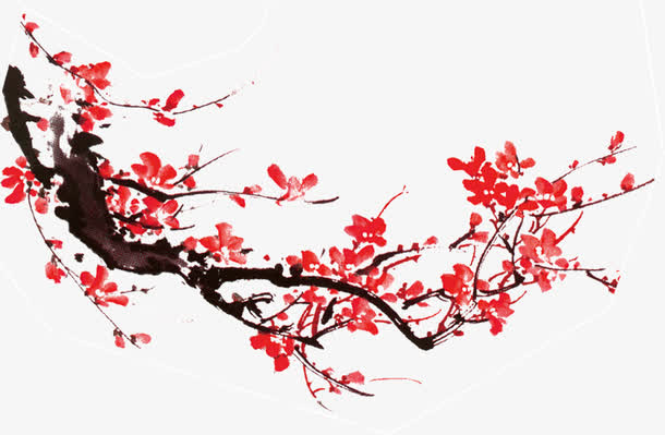 梅花免抠装饰植物元素