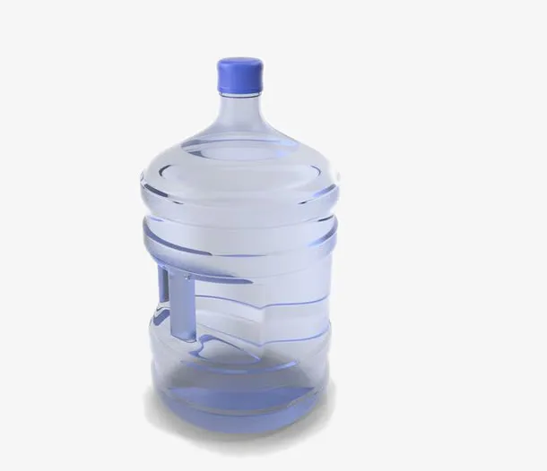 蓝色矿泉水桶免抠