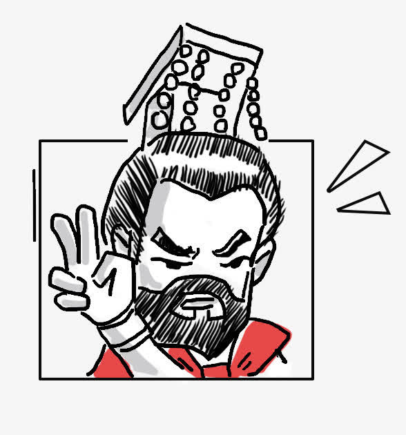 手绘古代英雄将军人物免抠