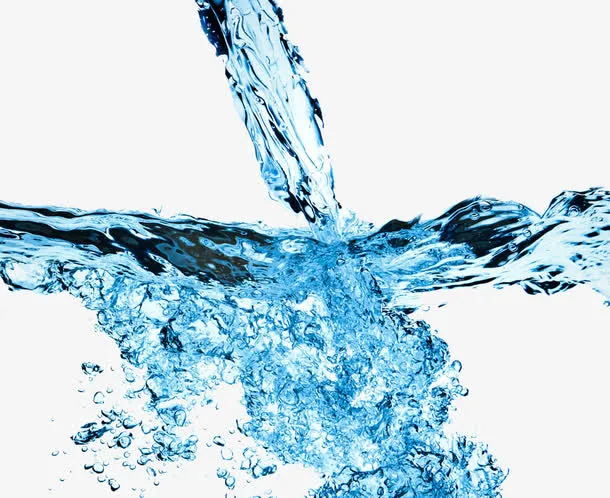 蓝色水珠摄影免抠