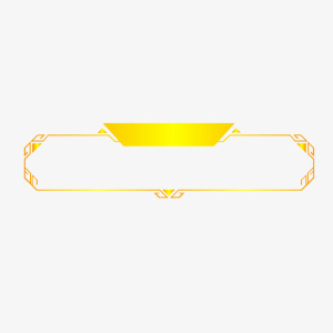 发光金属科技感边框免抠