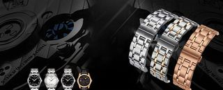 男士商务手表促销黑色banner高清