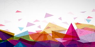 五彩渐变几何扁平背景高清