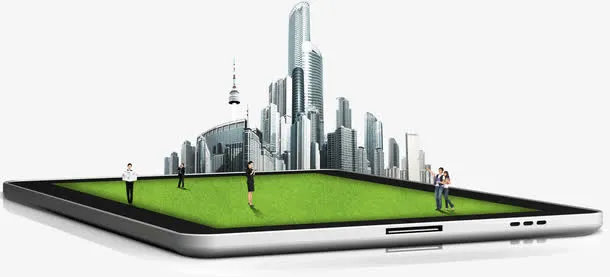 手机上的城市免抠