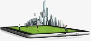 手机上的城市免抠