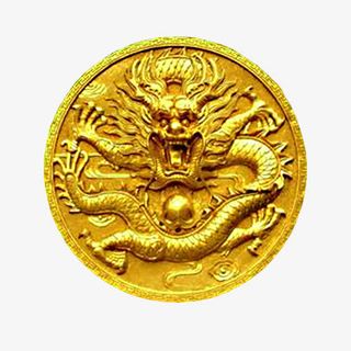 金龙钱币浮雕免抠
