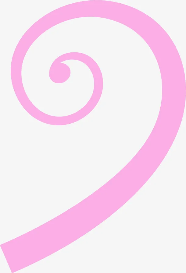 粉色螺旋卡通七夕免抠