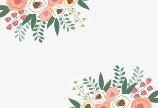 粉色清新花丛免抠