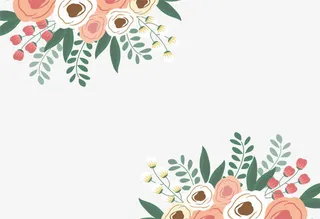 粉色清新花丛免抠